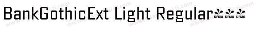 BankGothicExt Light Regular字体转换